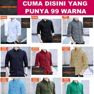 KEMEJA HITAM MERAH HIJAU PUTIH 99 COLORS 10XL 9XL 8XL 7XL 6XL 5XL 4XL 3XL XXL XL LMS Red MAROON CABE
