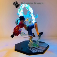 Luffy gear 2 haki model, regular product, letterless base with USB led - Fzero set - ONE PIECE - No 