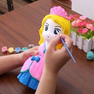 DIY 彩繪石膏娃娃填色