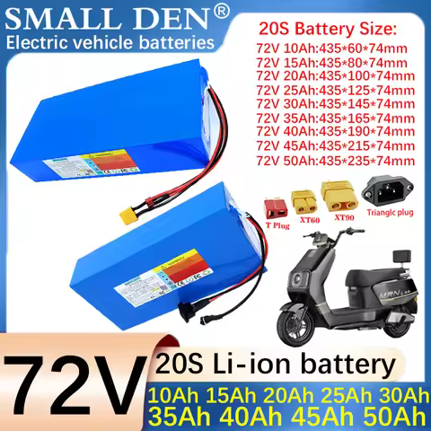72V 15Ah 20Ah 25Ah 30Ah 35Ah 40Ah 45Ah 50Ah Lithium battery pack 3500W High Power motor For Electric