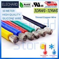 10 Meter High Quality Silicone Tinned Copper Wire Automotive Wire Cable Heat Resistant AWG insulated