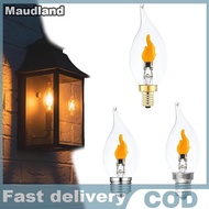 Maudland Flickering Flame Light Bulbs E12/E14/E27 LED Flickering Flame Decoration Light Bulbs More R