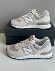 New Balance 574織物絨面革 鞋 白色