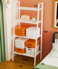 YiFeng ชั้นวาง ชั้นตะแกรงโครงเหล็ก 4 ชั้น ชั้นวางอเนกประสงค์ รุ่นF-552