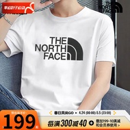 The North Face北面男士t恤男舰店 24夏季经典大LOGO运动户外舒适透气圆领T恤男 86PS白/棉质/经典大logo/晒图退10 XL/180/108A【推荐160-180斤】