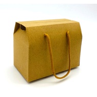 Foldable 2WAY Paper Box Bag Handle Bag Brown Small