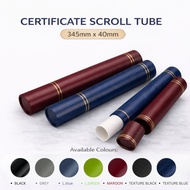 (Small)Certificate Scroll Holder 345x40mm Award Certificate Tube Graduation Scroll Gift Holder
