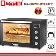 DESSINI 120L 2800W Electric Oven | Oven Elektrik Besar | Convection | Rotisserie | Official Store