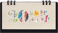 2025 Mini Desk Calendar Flip Monthly Memo Notes Calendar 6.9" x 3.7" - Black(Oct. 2024 to Dec. 2025)