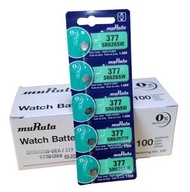 muRata (was Sony) SR626SW SR626 377 silver oxide 手錶電池一排五粒 日本製造
