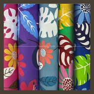 Kain Cotton Polyester Tropical Plants/ Floral Printed Polyester Cotton