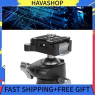 havashop 32mm Metal Tripod Ball Head  360° Rotatable Panoramic Low with 1/4 inch Quick Release Plate