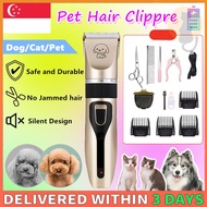 [✅SG Ready Stock] Pet Grooming Shaver Clipper Dog Cat Hair Trimmer Pet Shaver Hair Clipper Set Recha