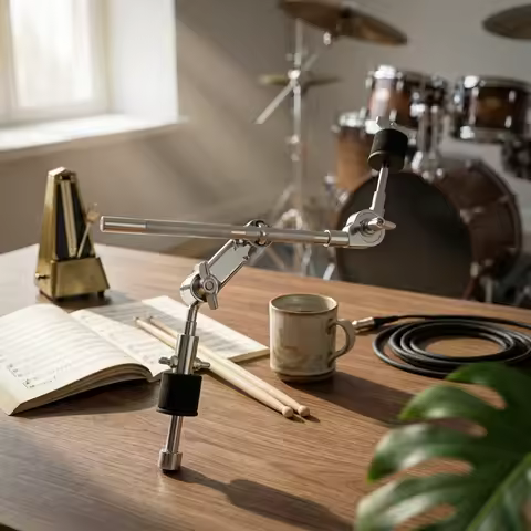 Boom Cymbal Arm Cymbal Mounting Clamp Drum Set Mounting Clamp Music Gear for Live Performance Drum K