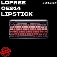 (SG) LOFREE OE914 Lipstick Mechanical Keyboard Wireless Bluetooth 84 Keys Custom Keyboard