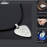 Acouway fashion necklace pendant bracelet for man women birthday gifts stainless steel material Guit