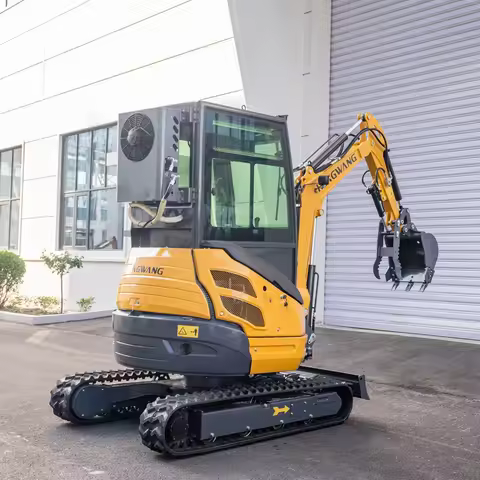 AC Cabin Mini Crawler Excavator Diesel Tractor 2.5 ton Hydraulic Compact Excavators 2 ton Mini Bagge