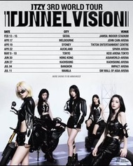 平放 ITZY 3RD WORLD TOUR 'KILL MY DOUBT' 演唱會海報