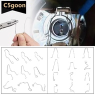 C5GOON 9/12Pcs Car Headlamp Light Bulb Retainer Spring Clips Buckles Metal Headlight Bulb Spring Cli