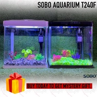 🔥HOT SALES🔥SOBO Mini Aquarium T-240F Fish Tank Set Lengkap (Pump, Filter, Led Light)