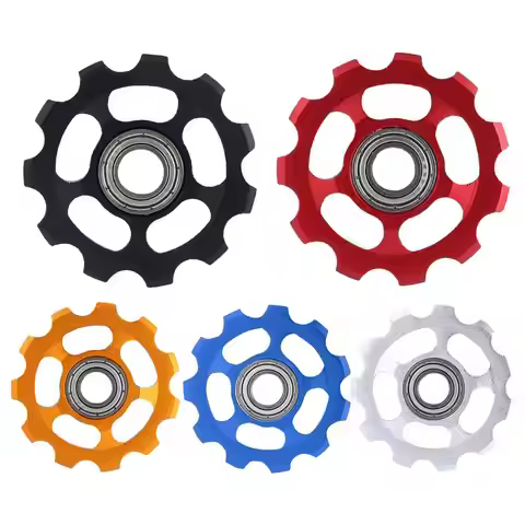 11T Bicycle Rear Derailleur Wheel Ceramic Bearing Pulley AL7075 Road Bike Guide Roller Idler