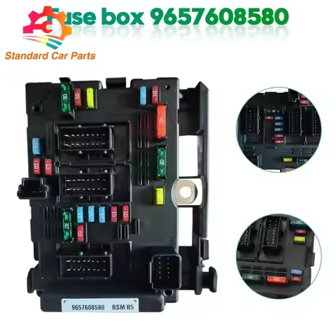 9657608580 6500Y1 New Fuse Box Unit Assembly Under Bonnet BSM B5 For Citroen C2 C5 Picasso Peugeot 2