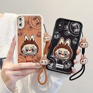 Casing IPhone X Casing IPhone Xs Casing Compatible with Labubu Capybara Pattern Cute Soft Phone Casi