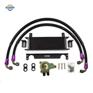 SK CUSTOM Aluminum 13 Rows Transmission Oil Cooler Kit For Honda Civic FC1 FE1 FK7 CVT
