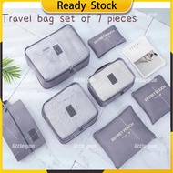 7 in 1 Travel Organizer Storage Bag Clothes Storage Bag Waterproof Luggage bag with Zipper