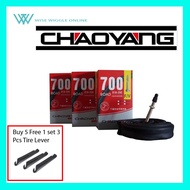 *Ready Stk* 80 mm ChaoYang Bicycle Inner Tube Size 700x18-25c Presta