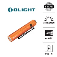 OLIGHT I5R EOS mini flashlight orange High performance Led bright 350 lumens 64m range 14500 battery