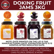 DOKING Jam Strawberry Blueberry Mango Jam for Latte Milktea Frappe Shake Green Tea Cake Filling 3kg