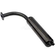 [Factory Ready Stock] Bicycle Accessories Two-Chong Engine 49CC 60CC 80CC Black Exhaust Pipe Muffler