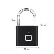 🐘Smart Lock Fingerprint Padlock Small Household Electronic Lock Gym Student Dormitory Cabinet Door Fingerprint Lock Wate