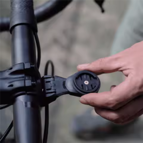 Bike Handlebar Stem Computer Mount Support for Garmin Bryton Wahoo Giant with Light Camera Bicycle M
