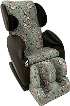 Floral Full Body Shiatsu Massage Chair Cover, Zero Gravity Single Recliner Chair Stretch Fabrics Massage Chair Protector Cover Easy to Wash,B