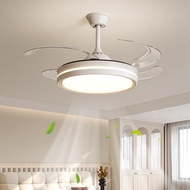 Bedroom Ceiling Fan Lamp Simple Modern Master Bedroom Invisible Silent Fan Ceiling Integrated Chande