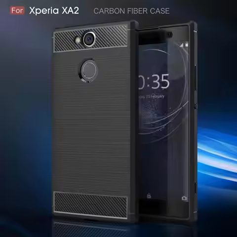 For Sony Xperia XA2 Case Carbon Fiber Soft Cover For Sony Xperia Xa2 Xa 2 Ultra H4113 H4133 H3113 H4