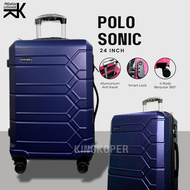 Koper 24 inch Polo Geneva 1037 Ukuran Bagasi - Tas Travel - Tas koper - koper fiber hardcase - koper