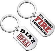 911 TV Show Gift Eddie Diaz Fan Gift Diaz Lover Gift Diaz Keychain for TV Fan