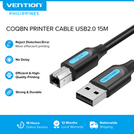 Vention Printer Cable to USB Type A Male to B Male Printer Cable for HP Canon Epson 15M USB Printer Cable | COQBN