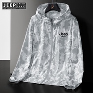 Jeep Spirit 1941 estd camouflage sun jacket hooded loose jacket summer thin jacket UV fishing waterp