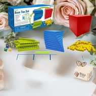 Kids Math Plaything: Base Ten Blocks Set with Counting Cubes