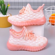 Children's Coconut Shoes Soft-Soled Anti-Slip Trendy Running Shoes Flying Knit Boys Shoes Girls Jelly-Soled Breathable