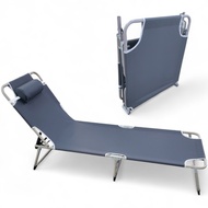 Felbed Adjustable Portable Folding Escort Bed 170x55x26cm G011 Gray Camping Bed