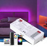 kissdumbo-PH LED Light Controller Support for Tuya Smart APP WiFi Bluetooth 2.4G 5 in 1 Strip Lamp R