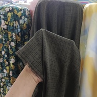 kain zara crep import - kain zara lembut motif antik - kain gamis premium - buat dress tunik lq