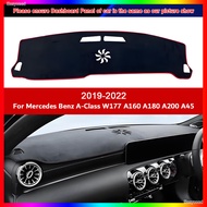 For Mercedes Benz A-Class W177 A160 A180 A200 A45 2019 ~ 2022 Flannel Dashmat Dashboard Cover Sun Sh