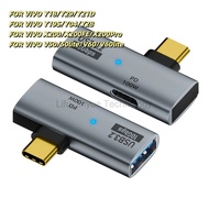 LKY6 Type-C 1/2 Dual C Port Adapter OTG Converter Supports Expansion of USB 3.0 and Simultaneous Cha