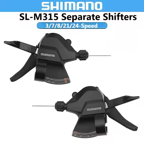 SHIMANO SL-M315 Shifters - Mountain Bike 3x7/8/21/24-Speed Separate Shifters